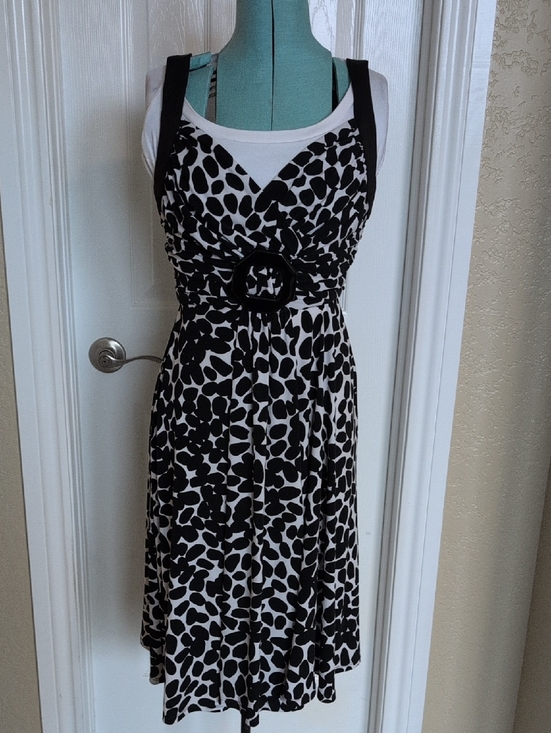 white dress with drop waist Fit And Flare Mini dresscode Fit:Standard Fun Ways to Dress